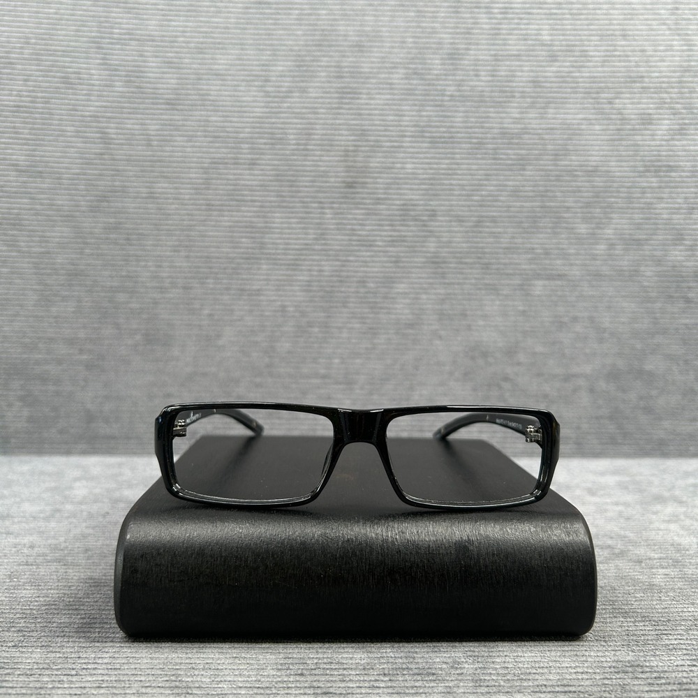 Pablo Zanetti PZ1417 Black Rectangular Y2k Eyeglass Frames 54-17-133